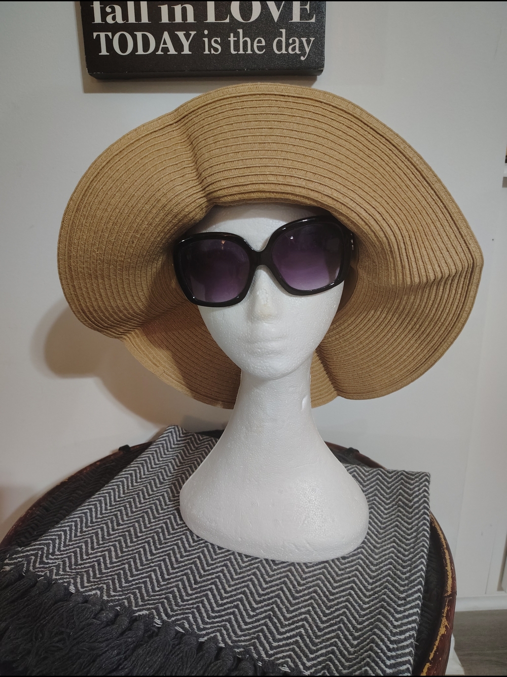 3 For $10💫Black Oversized Women's Sunglasses -w Silver Tone Saints Emblem